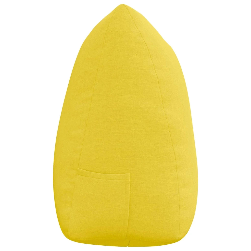 Cuscino per Schiena Giallo Chiaro 140 x 24 x 50 cm Tessuto 42014508