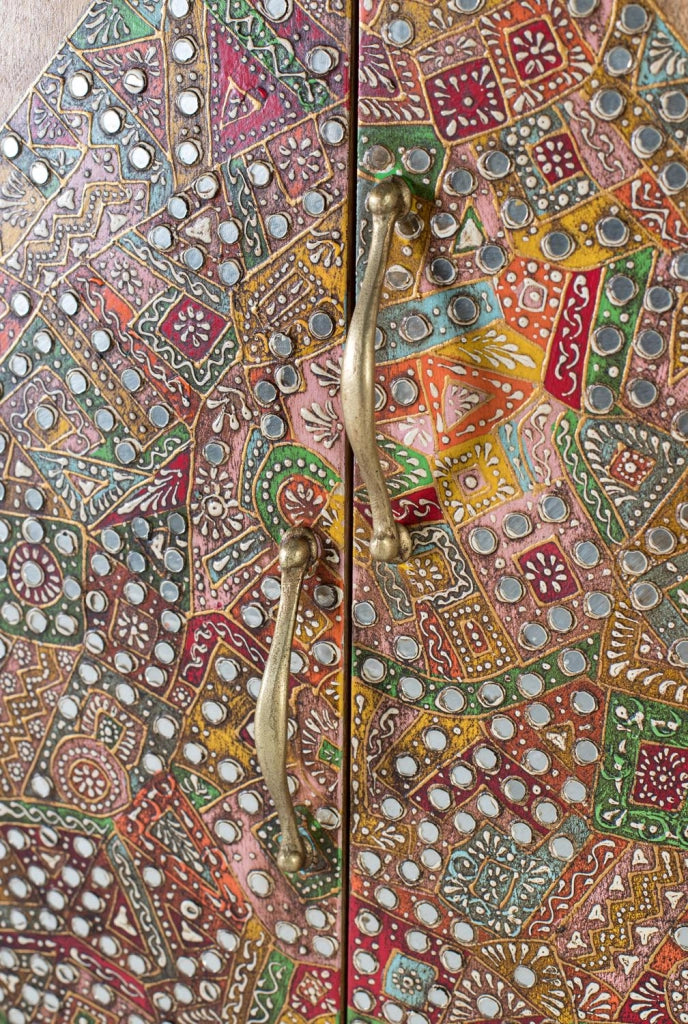 Armadio in legno massello di mango a due ante 170 cm