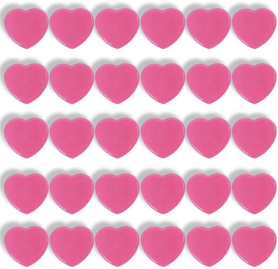 Magnetici per lavagne, magneti per frigoriferi, magneti colorati, magneti per piatti, magneti forti per frigoriferi (rosa scuro - 30 pezzi)