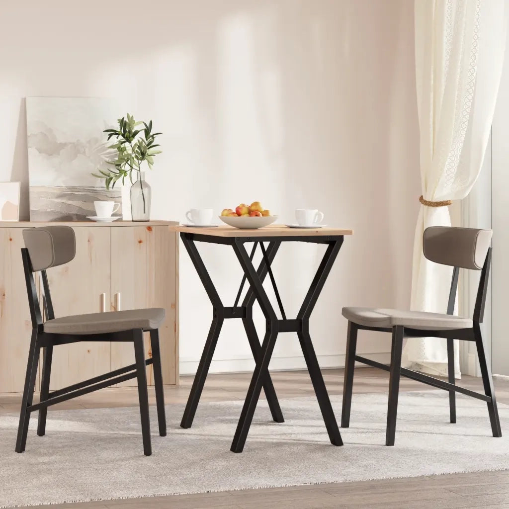 Telaio Gambe a Y per Tavolo da Pranzo | Piede del tavolo 60x40x73 cm in Acciaio
