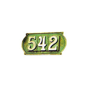 Alubox 2747430 Targa Portanumeri Ottone Lucido 3 Posti 26x12 cm colore Ottone Lucido
