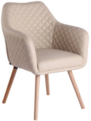 Poltroncina Design Gent In Similpelle natura,crema