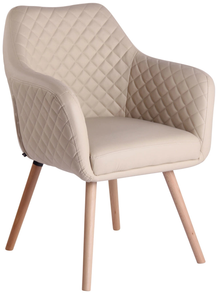 Poltroncina Design Gent In Similpelle natura,crema