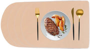 Set di piatti per tavolo - Impermeabile - Antiscivolo - 45 x 30 cm - Bicolor - Resistente al calore