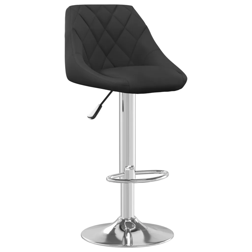 Sgabello da Bar Nero in Velluto cod mxl 70645