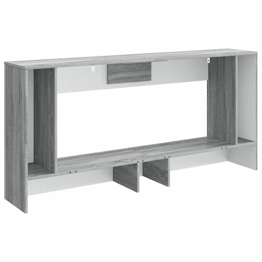 Tavolo consolle Rigato Sonoma grigia 155 x 29 x 74 cm 899892