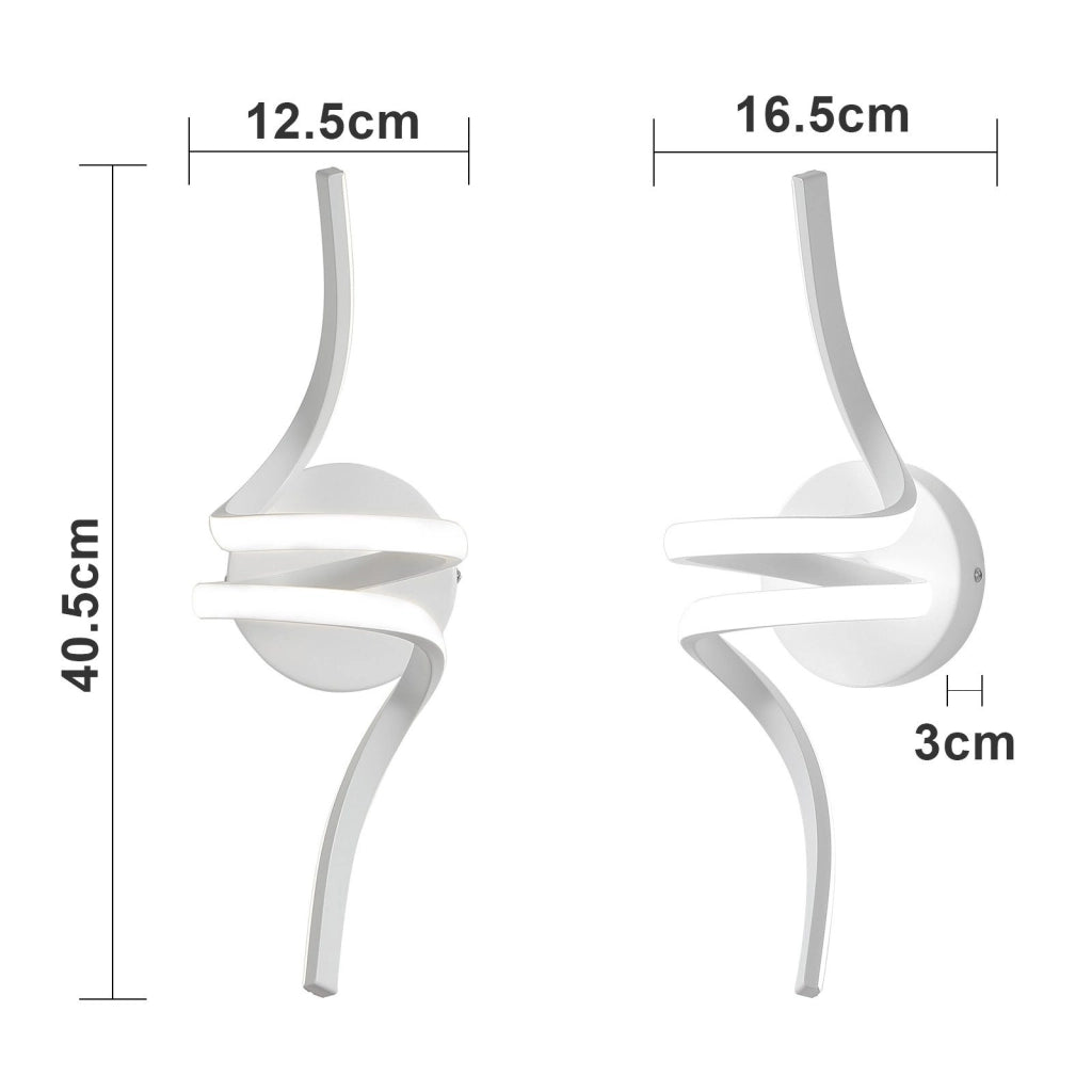 ZMH Applique moderna a LED da 7W bianco caldo per interni Design elegante