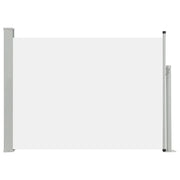 Tenda da sole laterale retrattile/schermo privacy per patio giardino terrazza balcone 100 x 500 cm crema 02_0007190