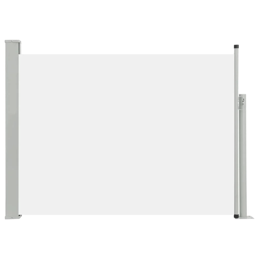 Tenda da sole laterale retrattile/schermo privacy per patio giardino terrazza balcone 100 x 500 cm crema 02_0007190