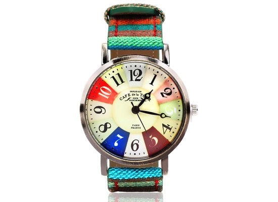 Orologio da donna impermeabile - Cinturino in pelle PU - Funzione allarme - Illuminazione LED retroilluminata - Stile bohemien - Manufatto artigianale - Orologio da polso