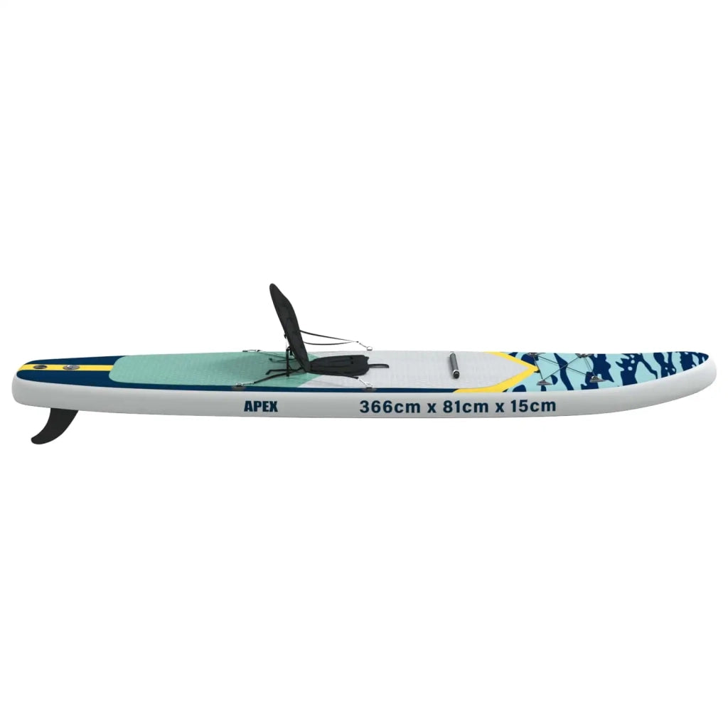 SUP Board con Seggiolino 2-in-1 APEX 366 x 81 x 15 cm Blu per 42039135