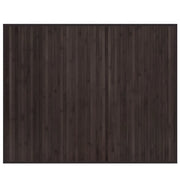 Tappeto del soggiorno | Tappeto Rettangolare Marrone Scuro 80x100 cm in Bamb¨´