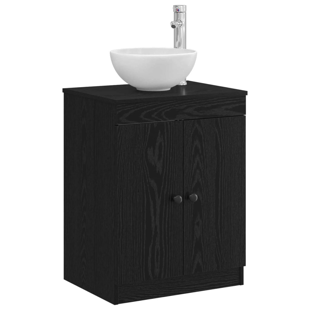 Mobile da Bagno Nero 54 x 41 x 70 cm Legno ingegnerizzato