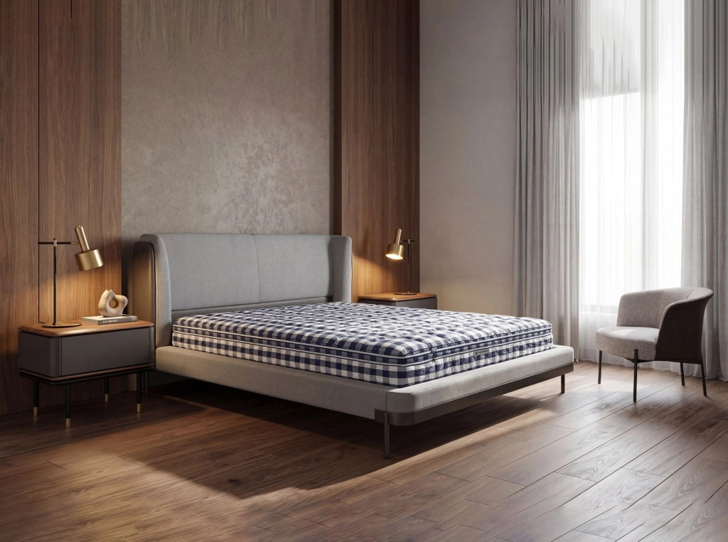 Materasso ibrido in lattice naturale con mini molle insacchettate Cooltex 180x200