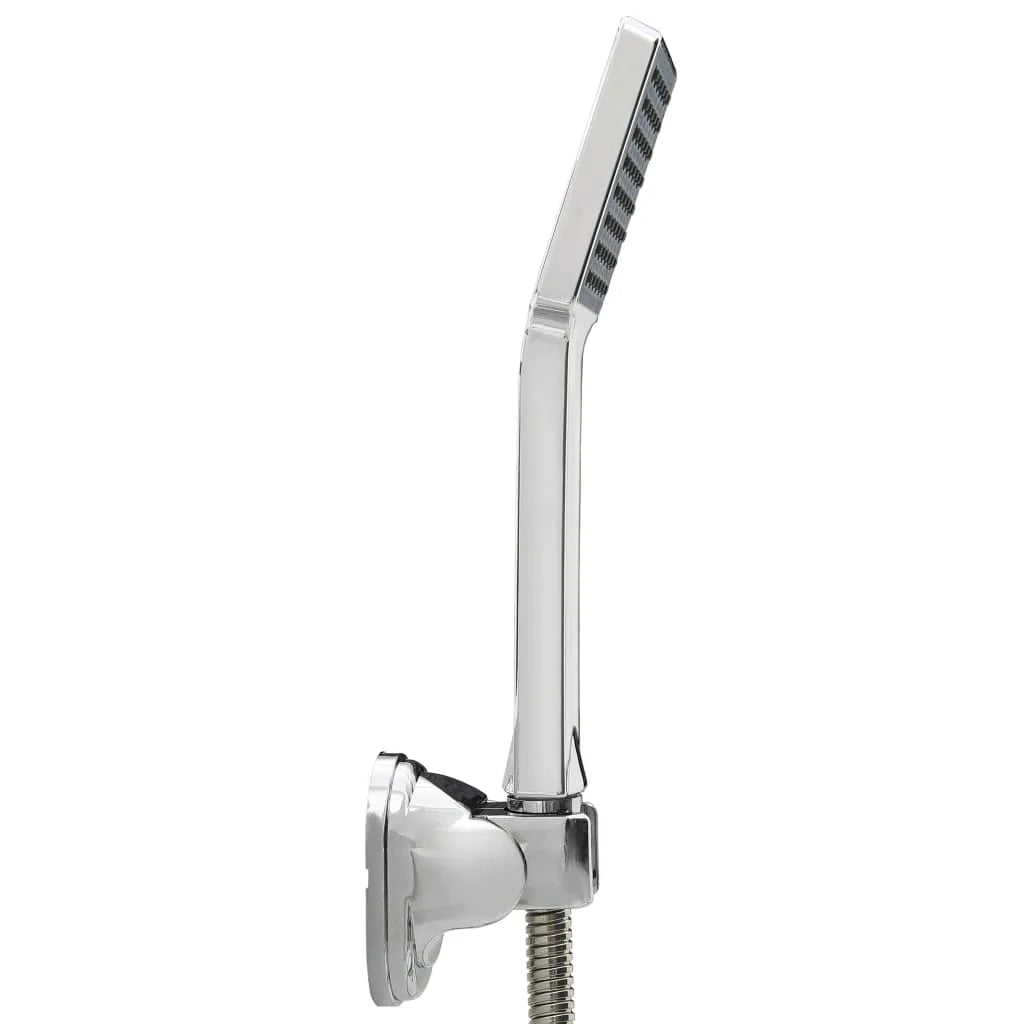 Soffione doccia portatile con tubo flessibile soffione doccia doccetta accessori per il bagno 1,5 m cromato 02_0003794