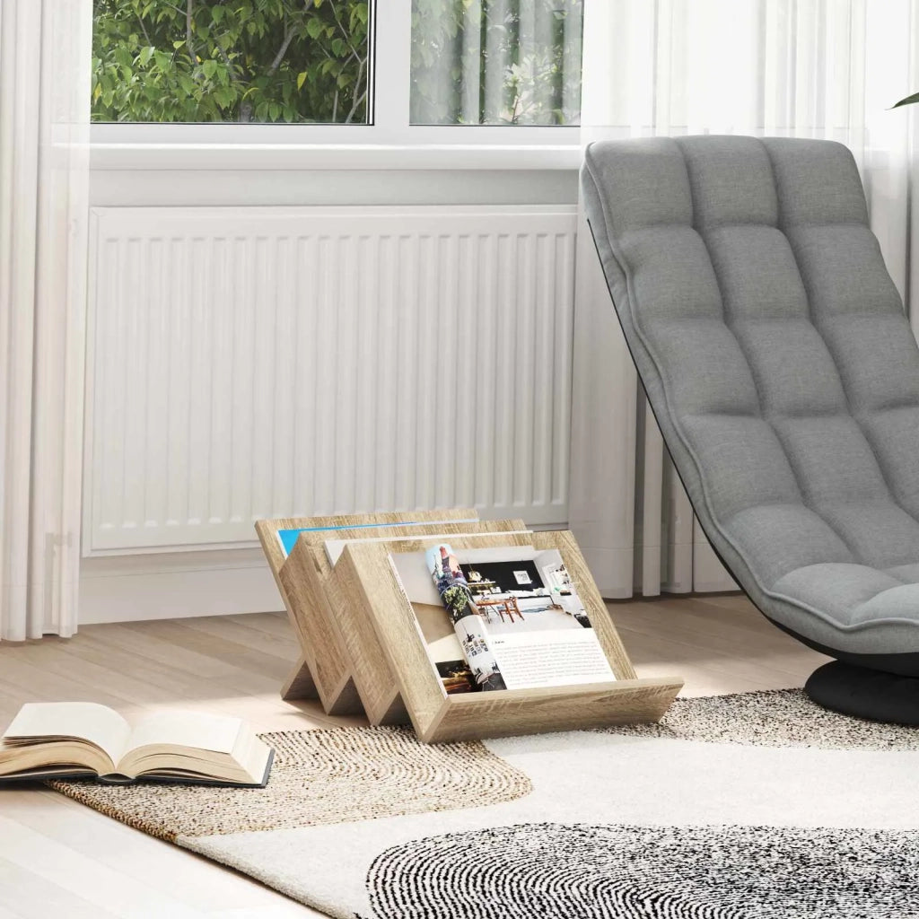 Scaffale per riviste Rovere Sonoma 53 x 40 x 28,5 cm