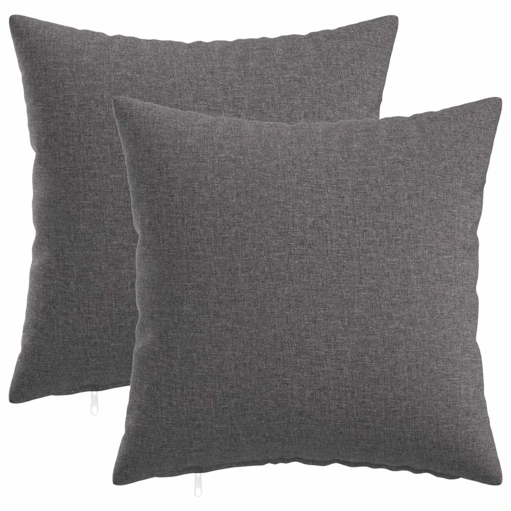 Cuscino con cuscino HEERLEN 2 pz Grigio Chiaro Tessuto 923473