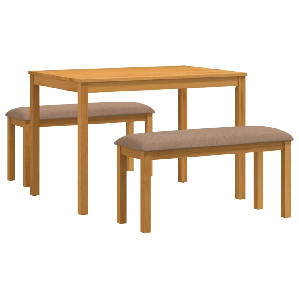 Set da pranzo 3 pz Grigio Legno di Quercia Massello 3430272