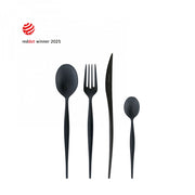NATURA BLACK DIAMOND, Posate Set 24 Pz, Scatola Finestra, Casa Bugatti