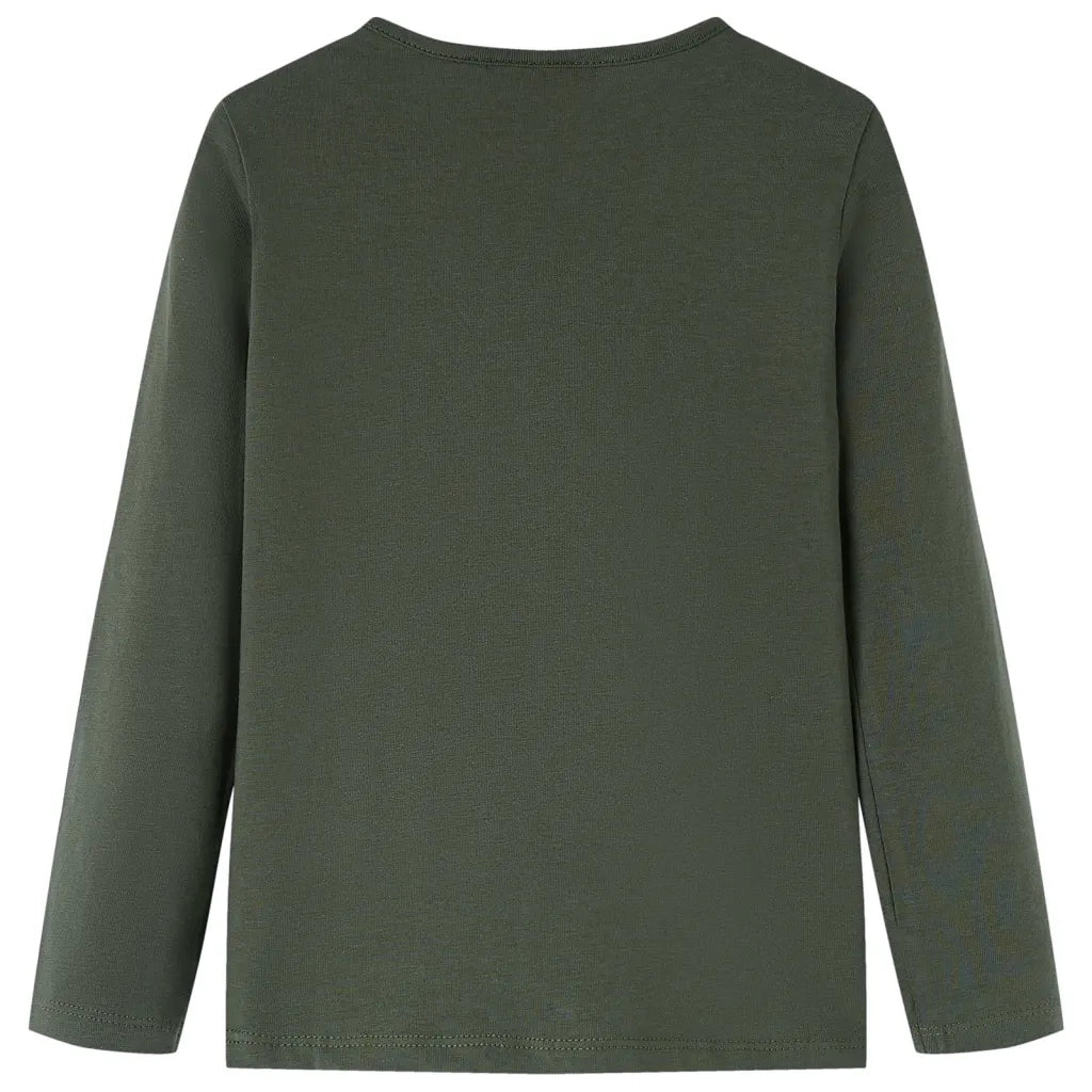 Maglietta da Bambina a Maniche Lunghe Khaki 104 14205