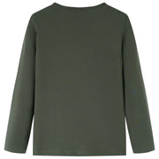 Maglietta da Bambina a Maniche Lunghe Khaki 104 14205