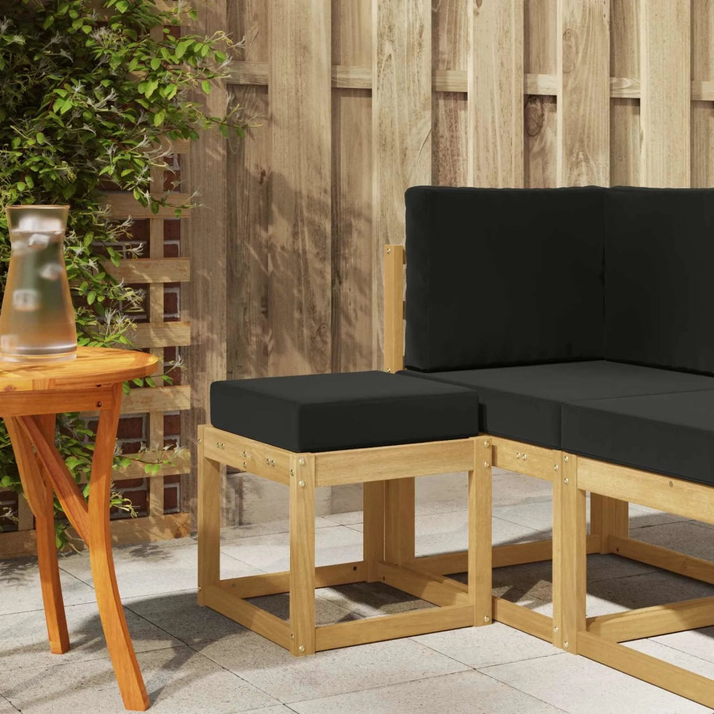 Sedia da giardino-Panca da esterno con cuscino Bianco 335355