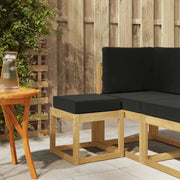 Sedia da giardino-Panca da esterno con cuscino Bianco 335355