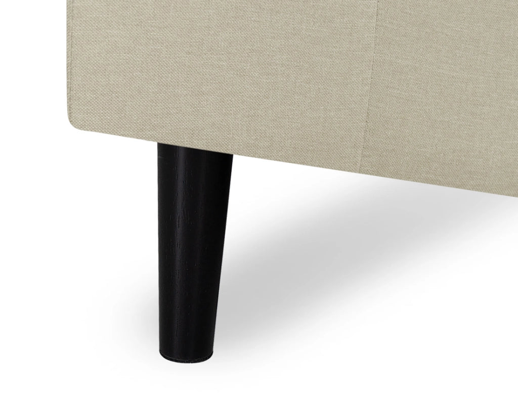 Divano angolare 3 posti con chaise longue destra tessuto beige - Washington - DI-WA11FBC-CLDX