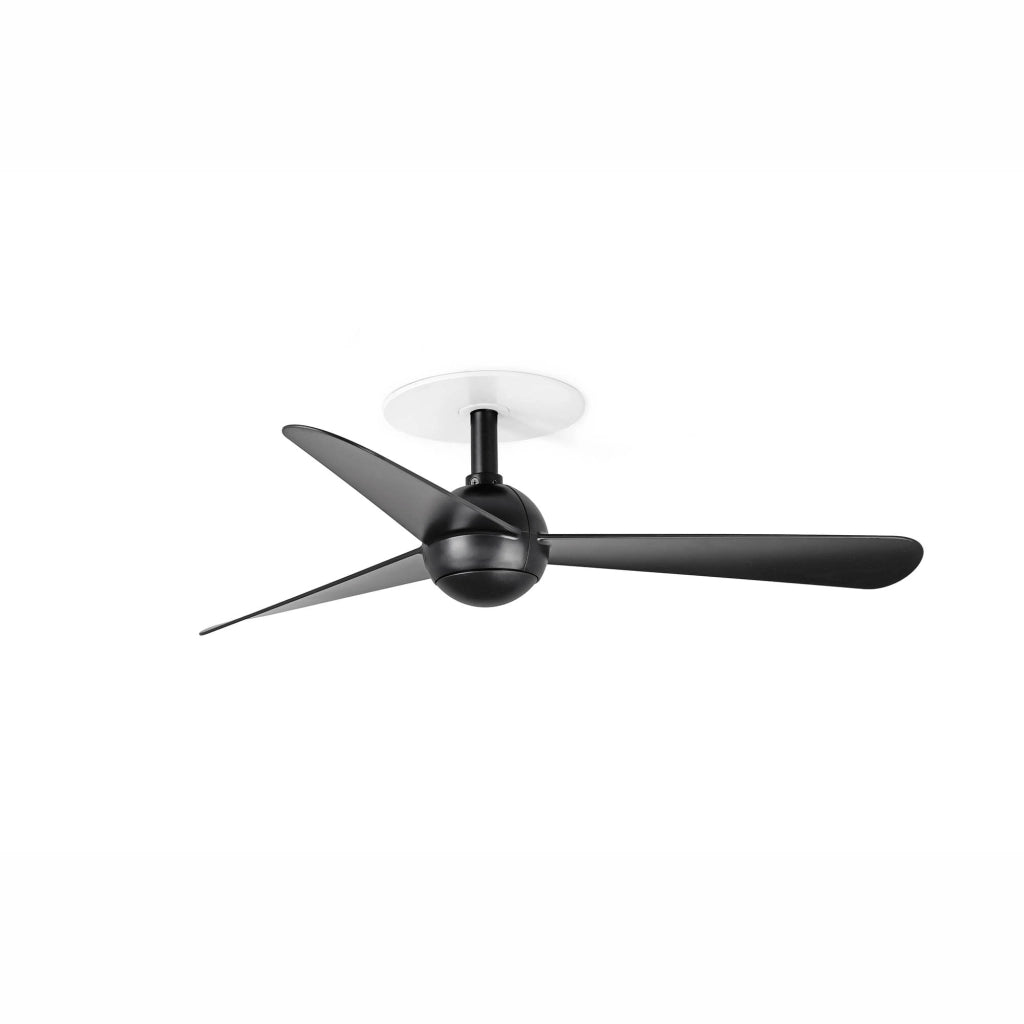 SFERA RECESSED S Ventilatore da soffitto nero