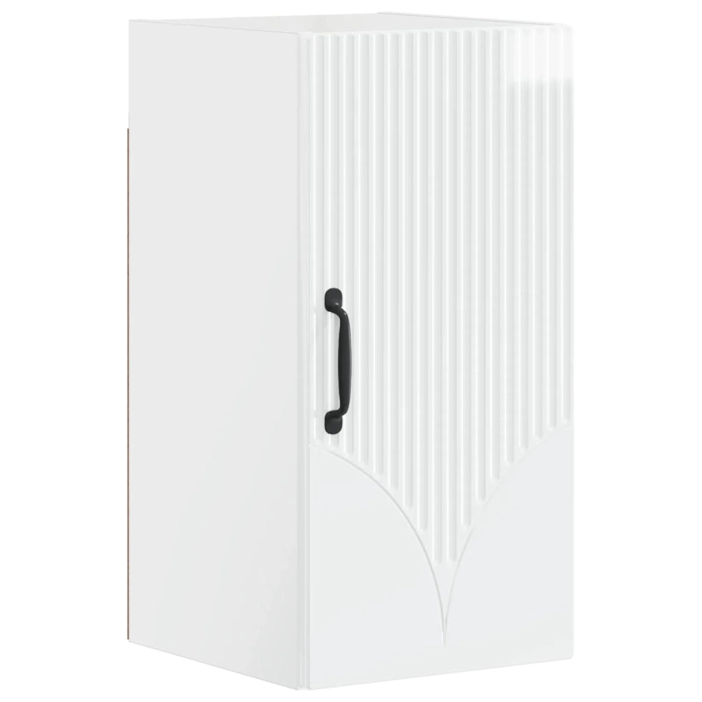 Set di armadietti da bagno in 3 pezzi HOORN Bianco Lucido 3417796