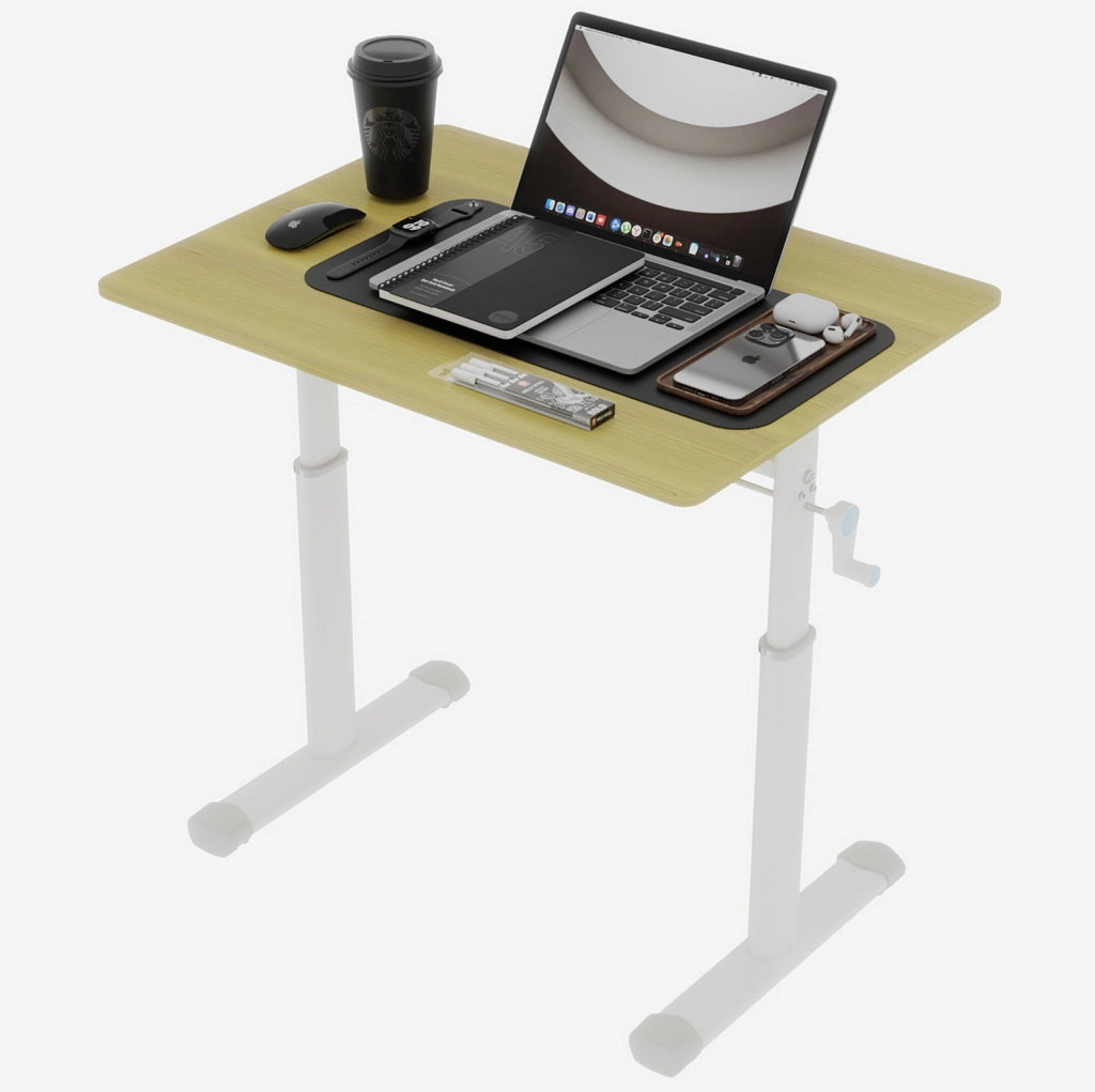 Scrivania regolabile in altezza 80x60 cm legno e metallo per smart working