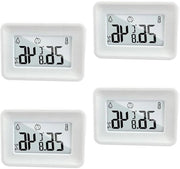 Termometro idrometro 4 in 1 con display LCD per serra e auto - per casa e ufficio - in gradi Celsius (°C) - misurazioni precise.