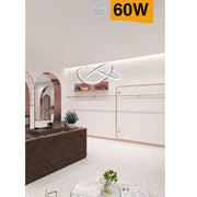 Trade Shop - Lampadario Led Moderno Intrecciato Lampada Soffitto 60w Luce 3000k 6500k 4000k A50b - -bianco Freddo      -