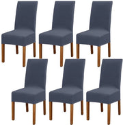 Set di protezioni per sedie da pranzo in set da 6 - elastico - resistente ai batteri - impermeabile - leggero - duraturo e riciclabile - protezione per sedie