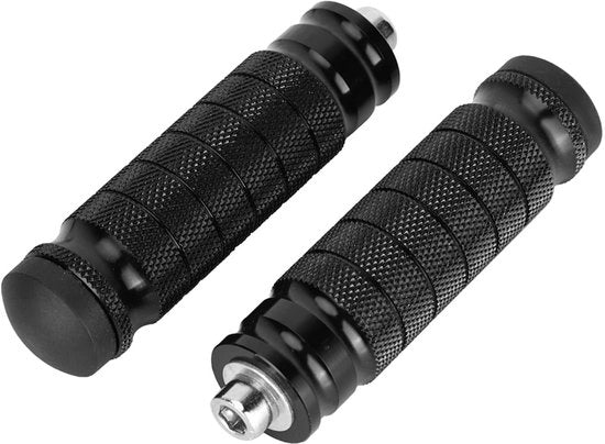 Supporti per piedi universali con fissaggio M8 - Antiscivolo - Realizzati in alluminio di alta qualità - Finitura in acciaio inox - Tecnologia CNC - Universale