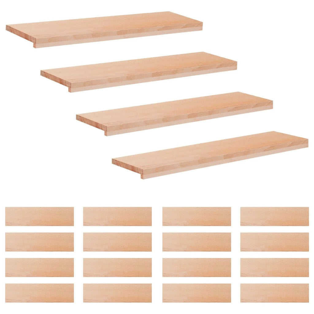Tappeti per scale 20 pz 100 x 30 x 2 cm Naturale 3446481