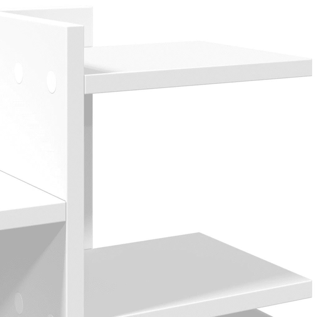 vidaXL Organizer per la Scrivania Bianco 49x20x52,5 cm in Multistrato