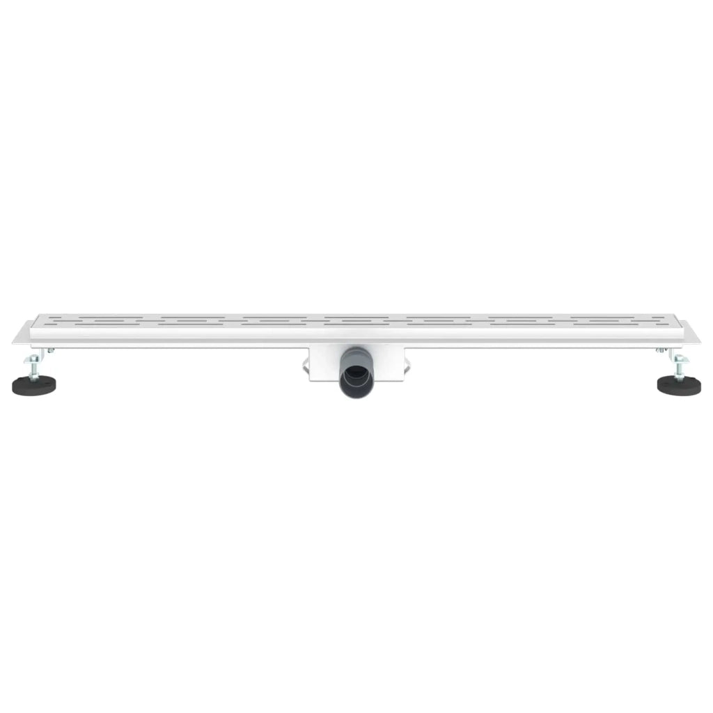 Drenaggio doccia con design a striscia Argento 90 cm CFW2471551