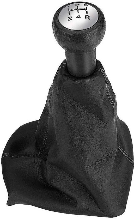Accessori per cambio - Manopola in pelle - Comodo da usare - Nero - Cappuccio in tessuto - Protezione contro la polvere - Ideale per 207 307 406 - Stile Art Deco