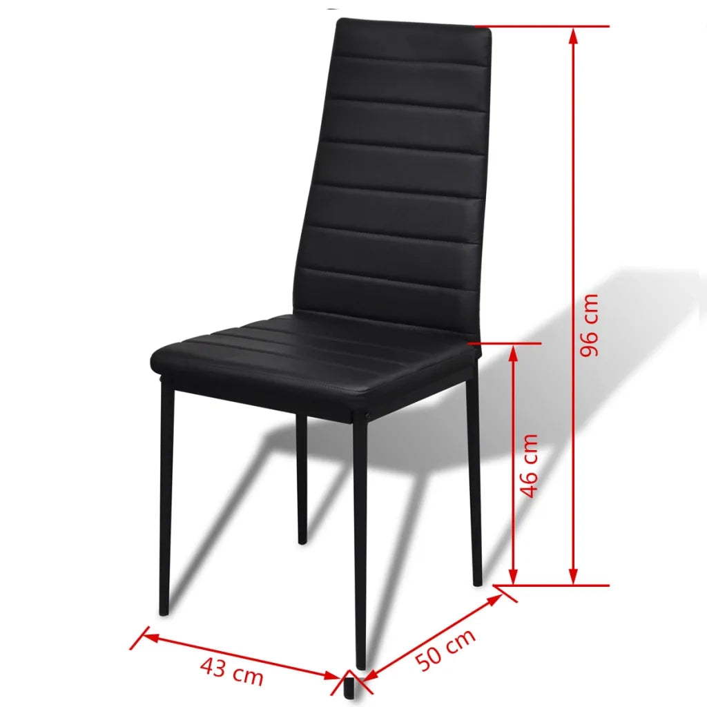Set Tavolo da Pranzo 7 Pezzi Nero cod mxl 20299