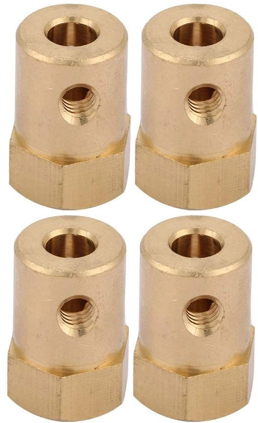 Connessore a Z a 4 velocità - Acciaio - Trasmissione motore - Sostenibile - Diametro interno 5 mm - Lunga durata - Connessore motore
