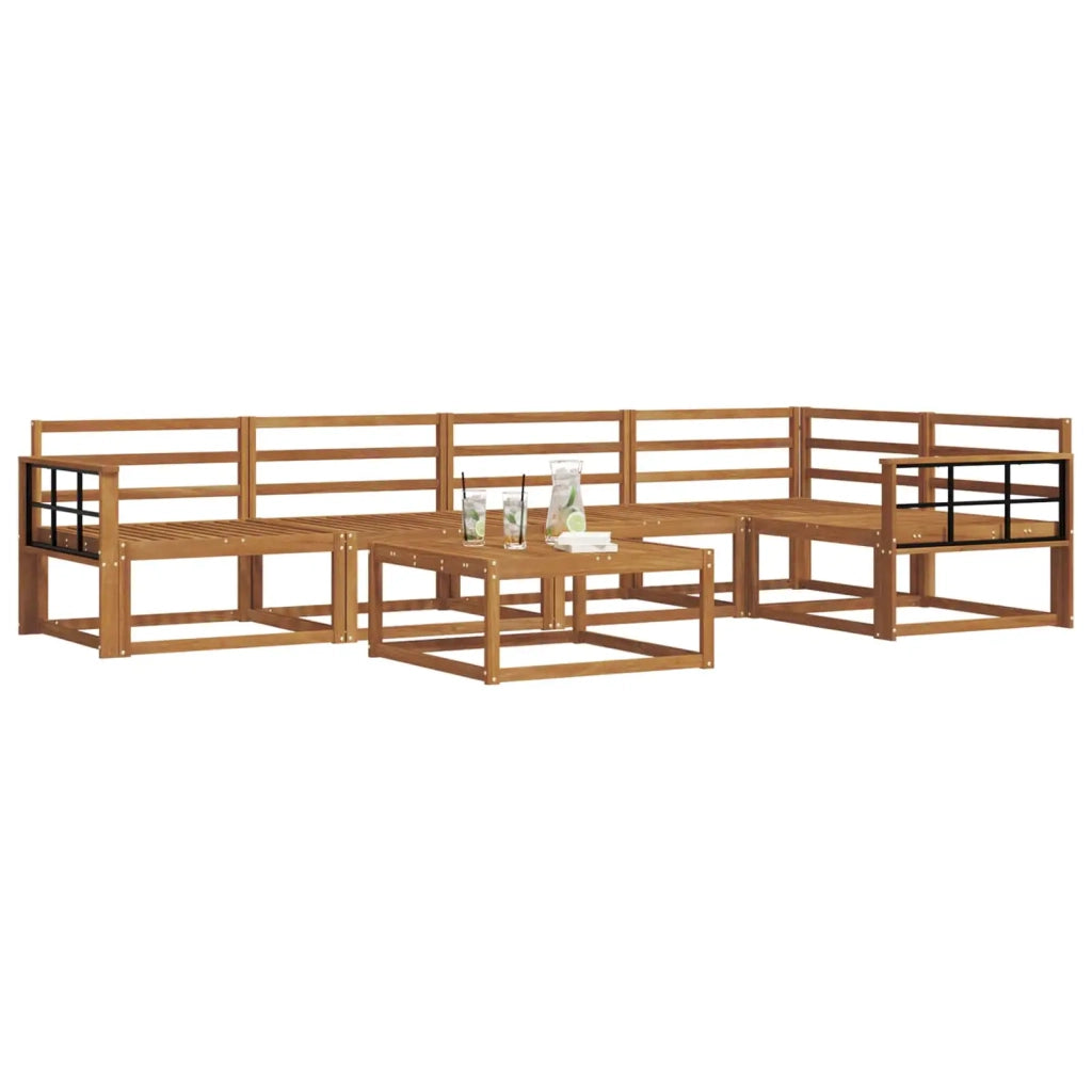 Set di divani da esterno 6 pcs Naturale