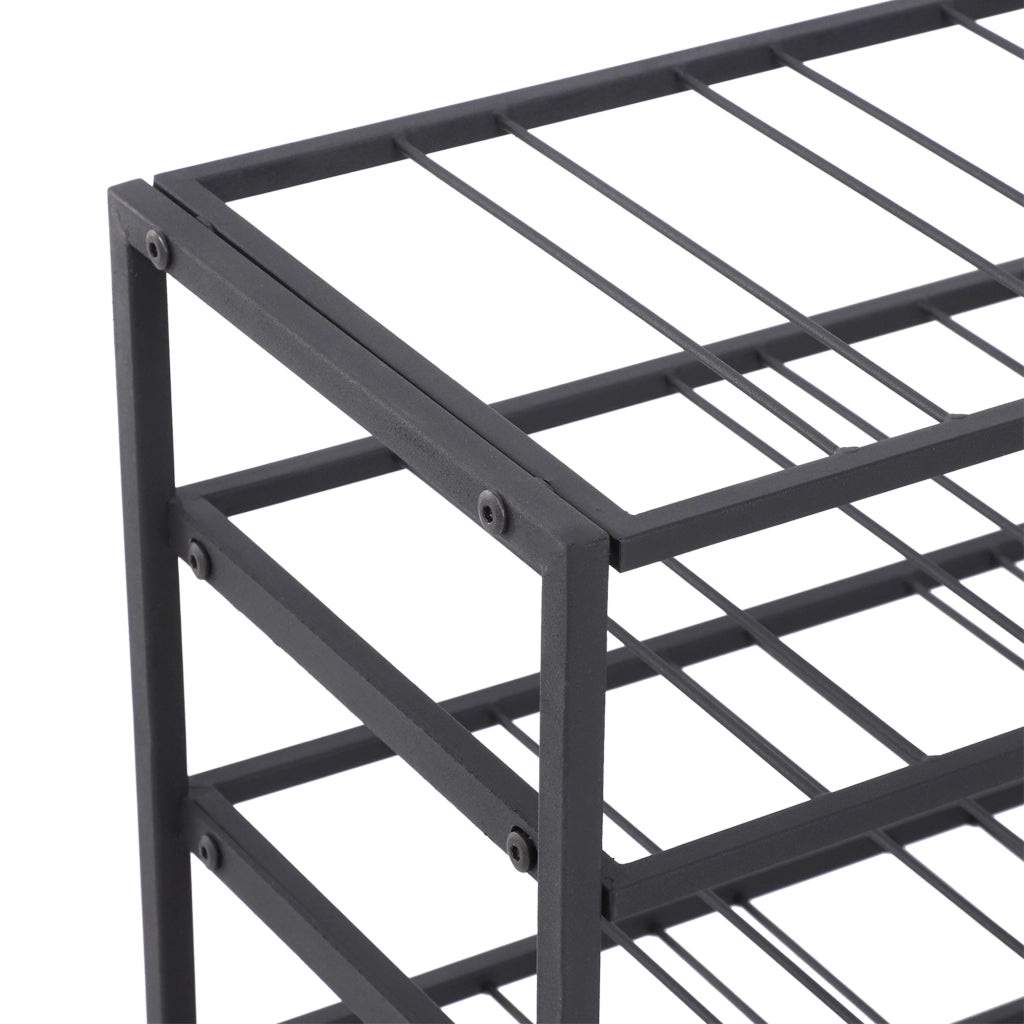 Portabottiglie da 54 bottiglie ¨C zephmum ¨C metallo nero 63x25x91 cm