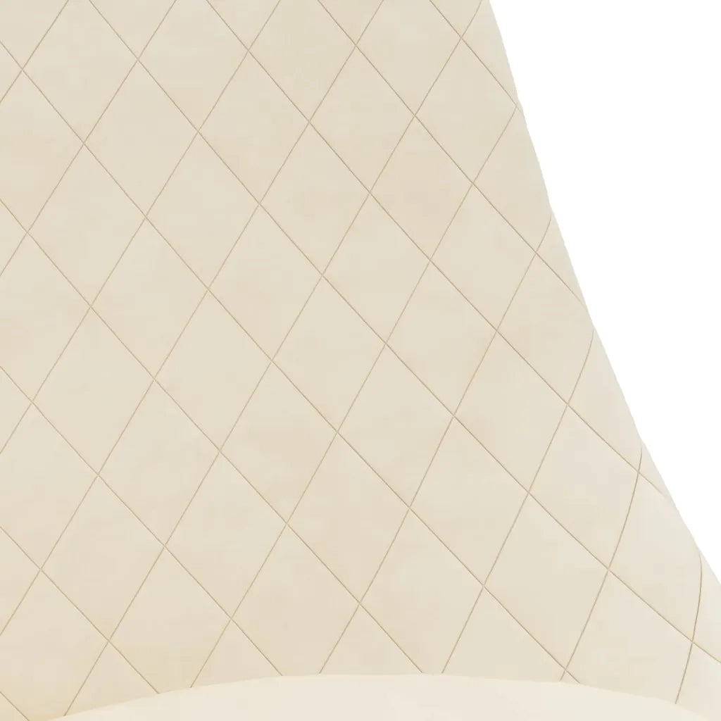 Sedie da Pranzo Girevoli 4 pz Crema in Velluto cod mxl 29032