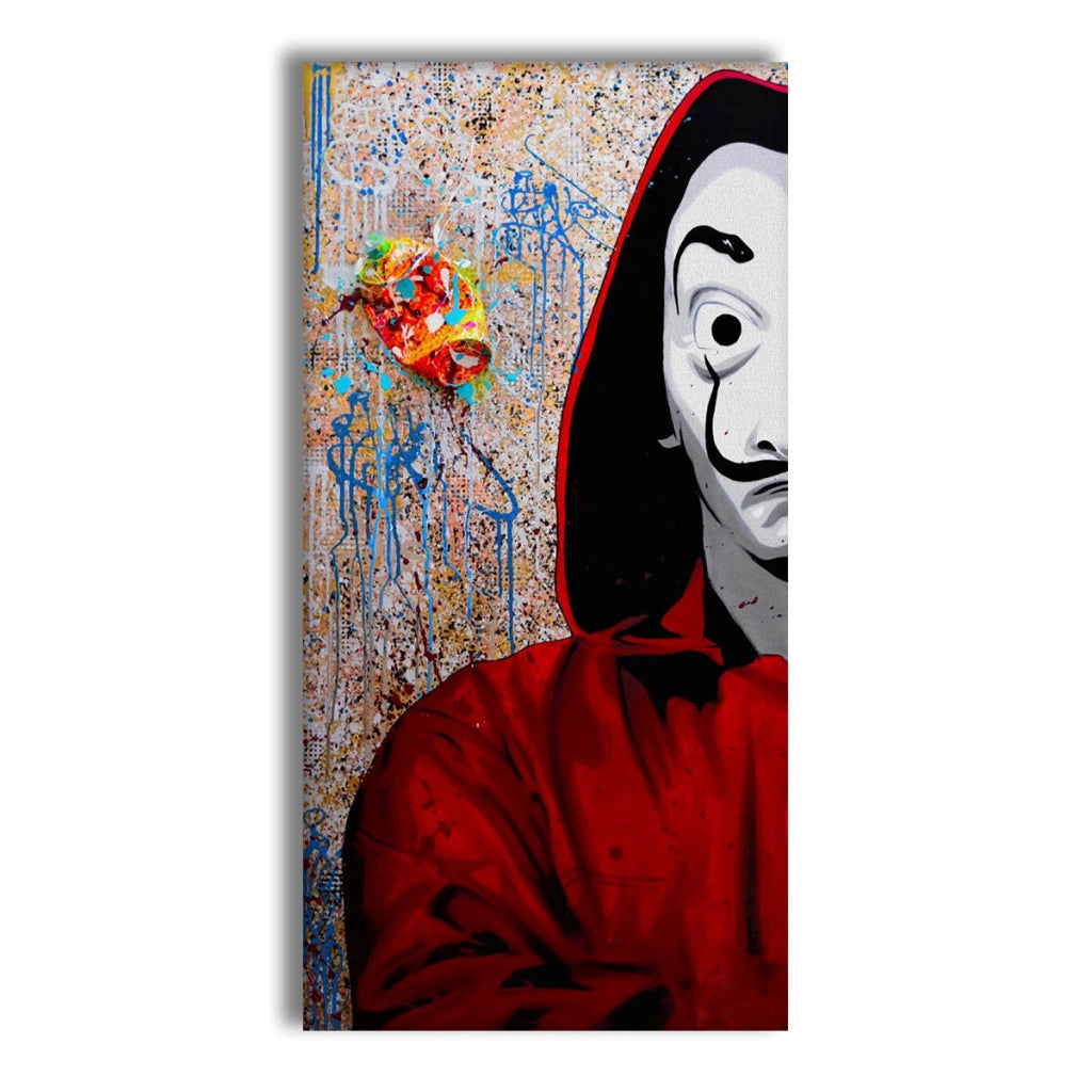Papel -  Quadro Canvas Contemporaneo su telaio in legno Misura: 50x100 cm