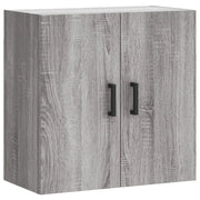 Mobiletto a parete moderno e sospeso pratico contenitore 60 x 31 x 60 cm legno composito grigio 02_0048807