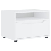 Mobile TV | Armadietto TV | Mobile Porta TV VISNES Bianco 60x40x38 cm in Legno Multistrato
