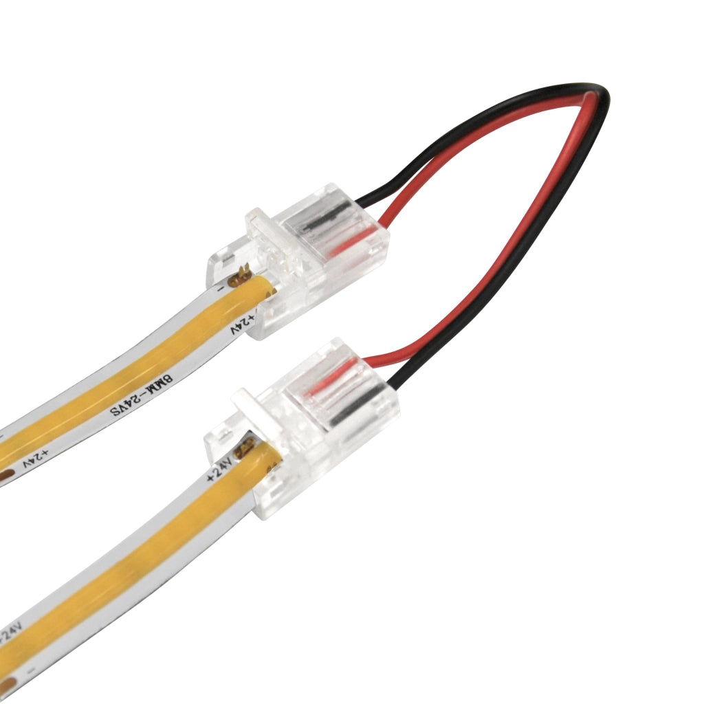 Connettore angolare COB 8mm 2 pin 12-24V DC 3A Polux