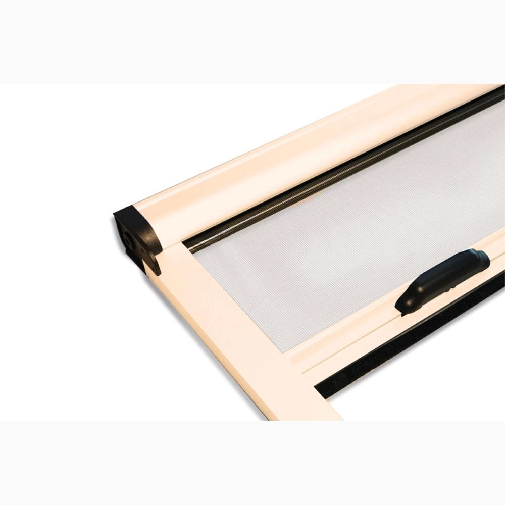 Zanzariera a Rullo Verticale in Fibra di Vetro Riducibile 120x170H cm Telaio Alluminio AVORIO