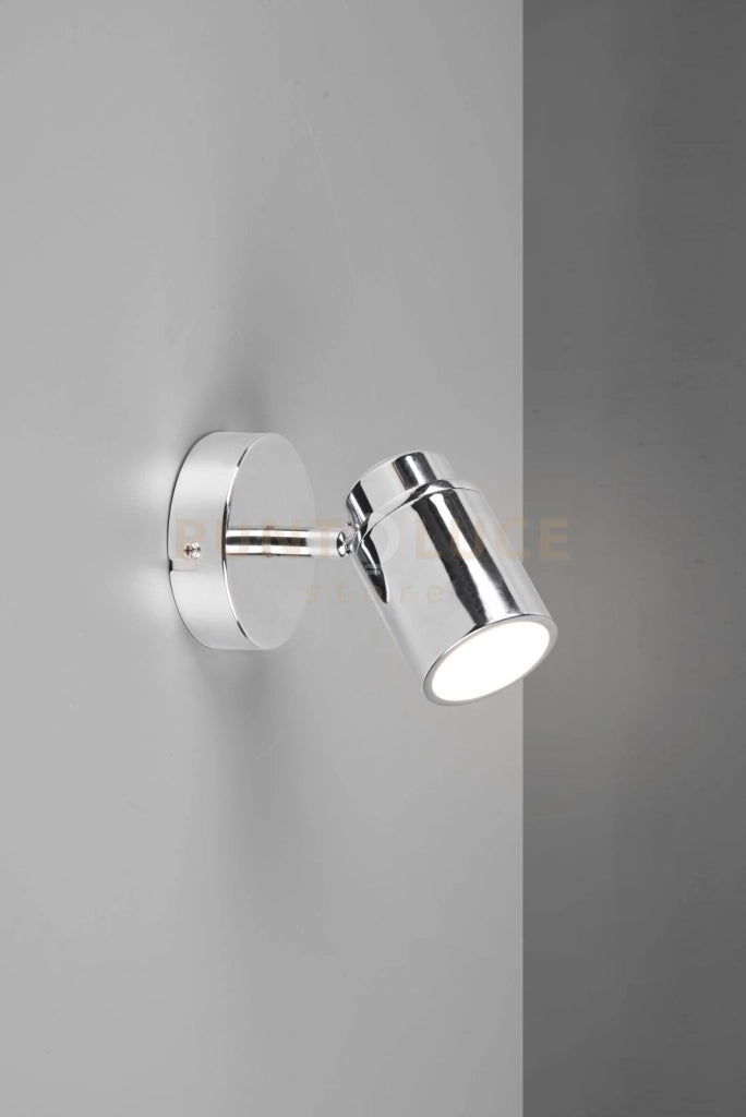 ANGELO H2O SPOT SINGOLO ORIENTABILE CROMO IP44 H.15,5CM 1 LUCE ATTACCO GU10